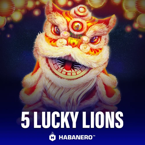 생동감 넘치는 아시아 스타일의 5 Lucky Lions 슬롯 디자인