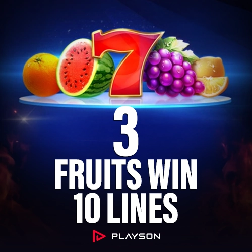 3 Fruits Win 10 Lines 슬롯으로 행운을 시험해보세요